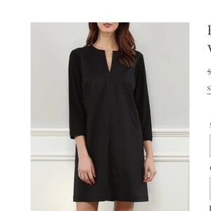 Hinson Wu Raquel 3/4 sleeve woven/knit mixed dress